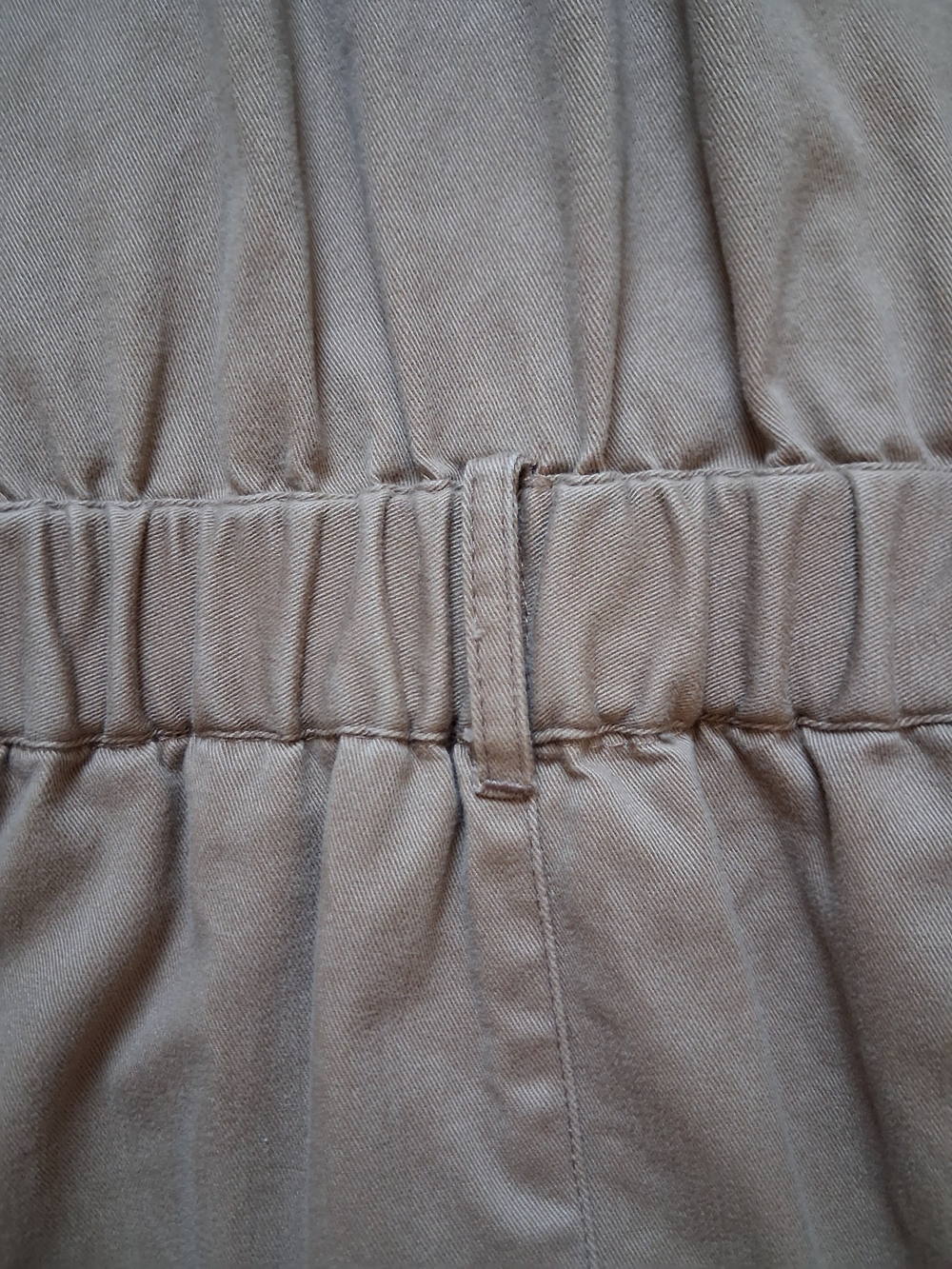 Harve Benard Shirt Dress Taupe Button-Front Utility Size 10 Vintage 80s - Picture 7 of 10